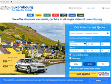 Tablet Screenshot of luxembourgcar.com